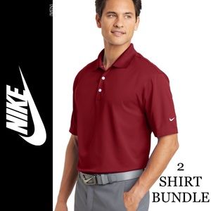 2 Nike Dri-Fit Polos